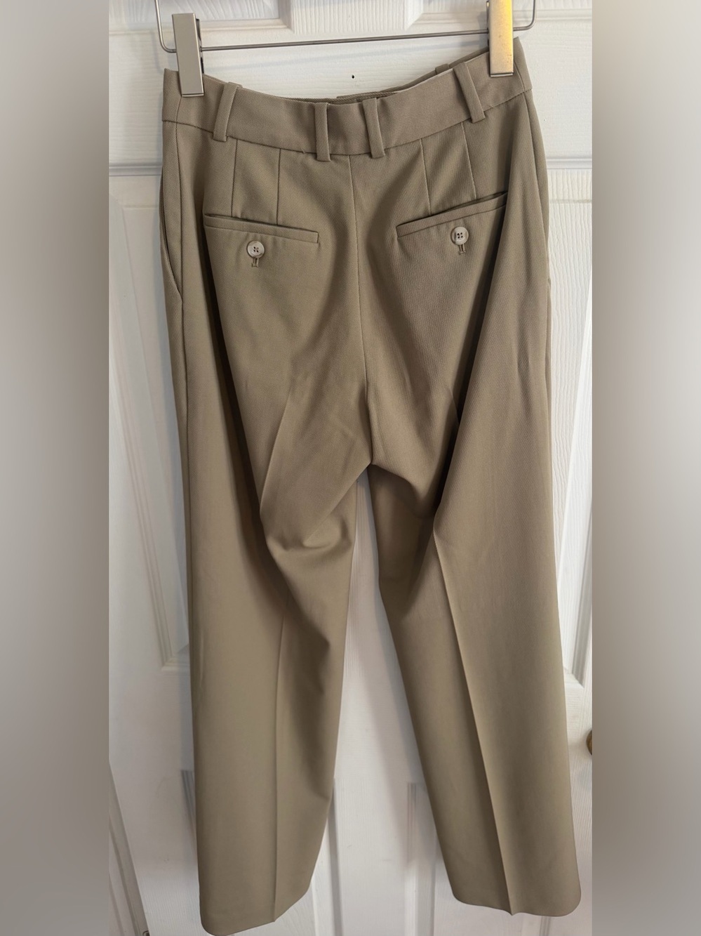 Aritzia Babaton City Wool Agency Pant Taupe Beige Tailored Trousers Size 2 - Picture 4 of 13